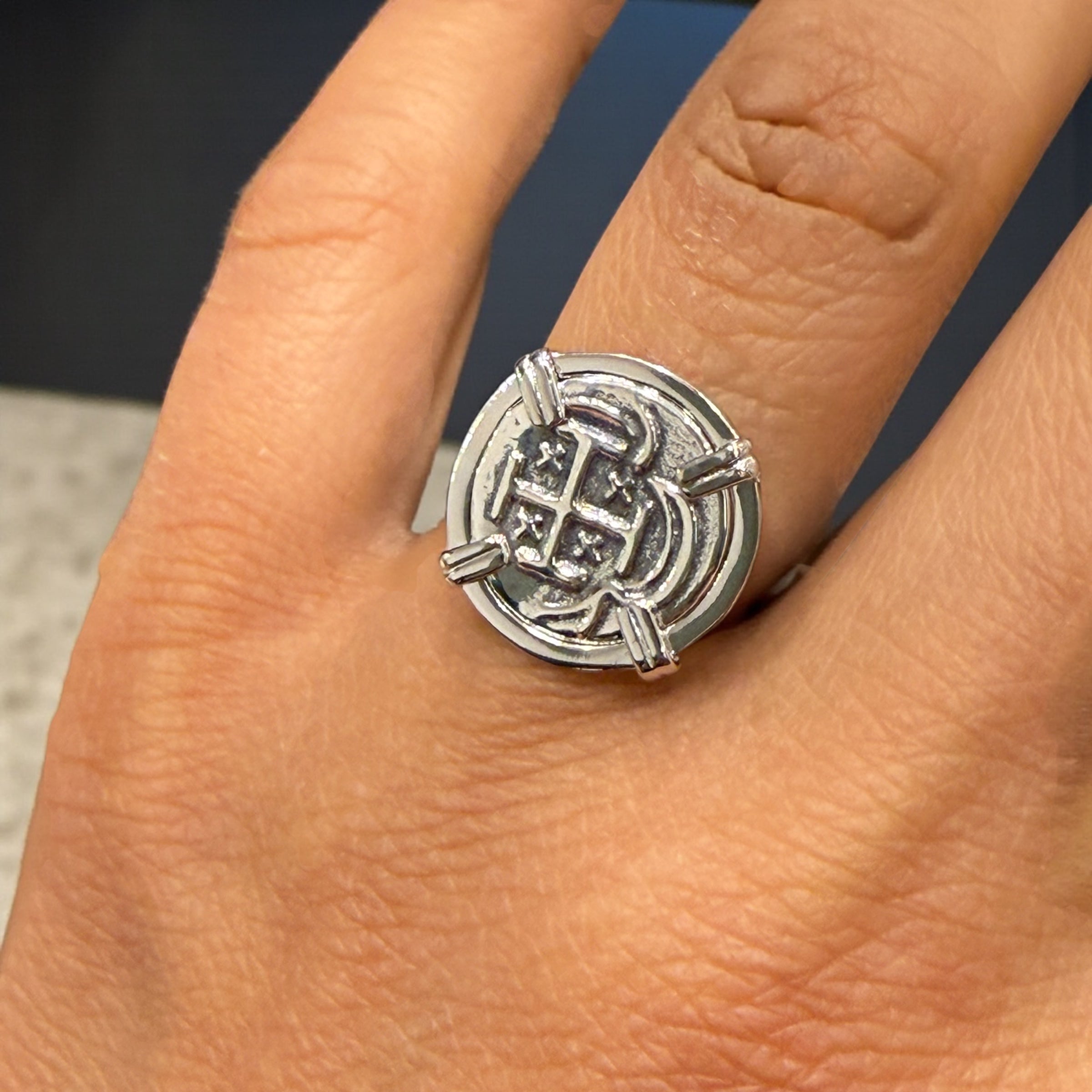 Gorgeous mini atocha coin ring
