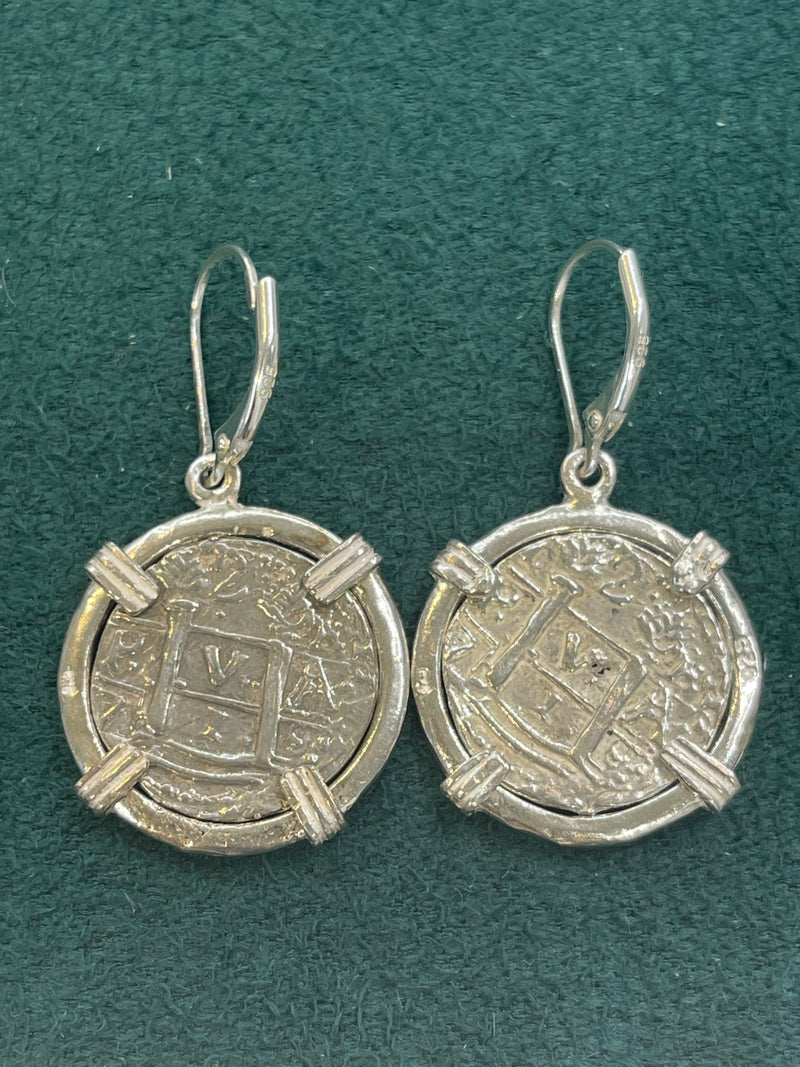 GORGEOUS ATOCHA SILVER COIN EARRINGS