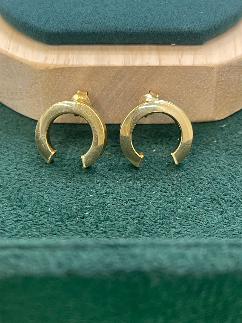 14K REAL GOLD STYLISH STUD EARRINGS