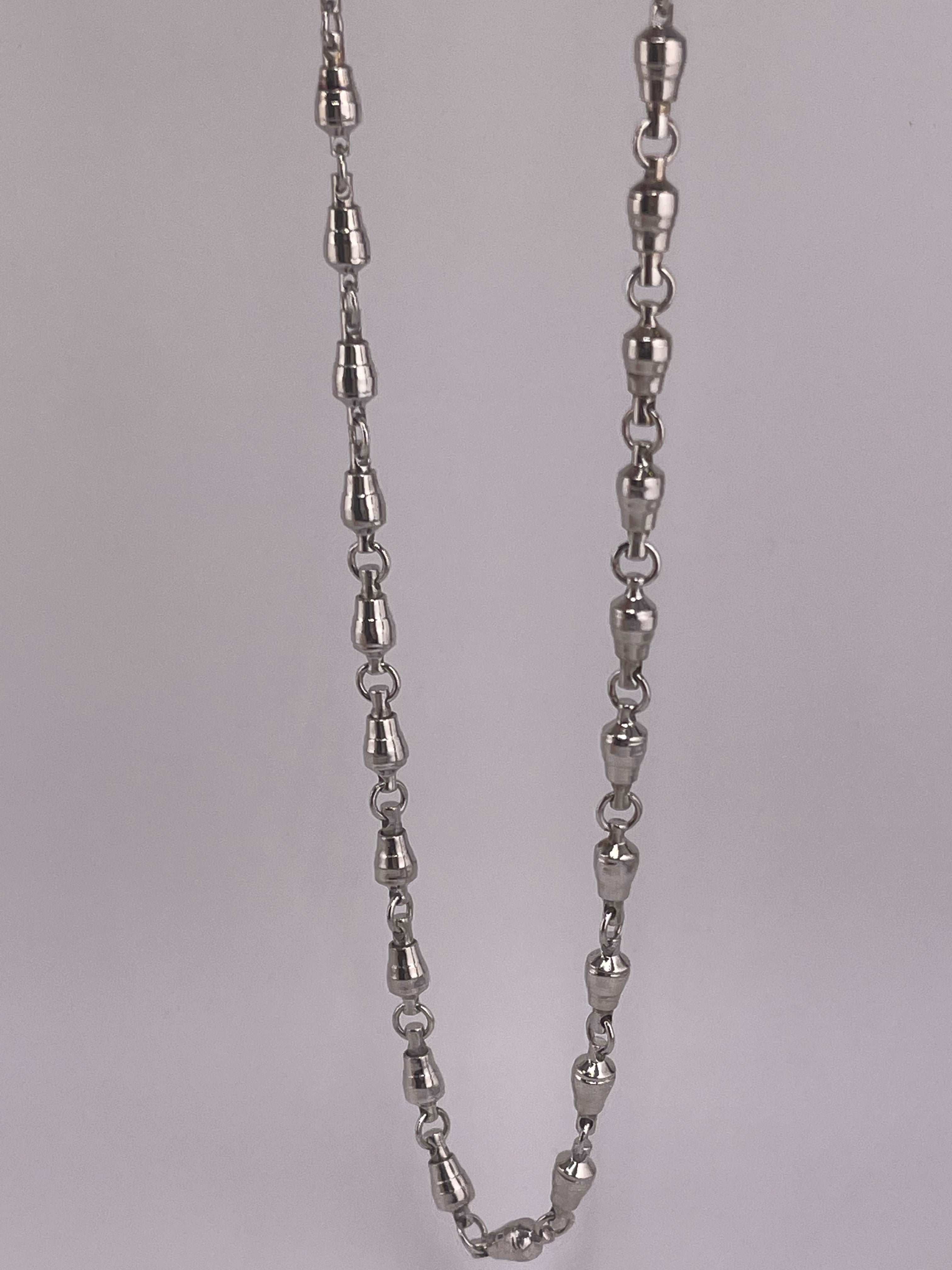 925 ITALIAN SOLID STERLING SILVER SWIVEL CHAIN 4MM 24” Long