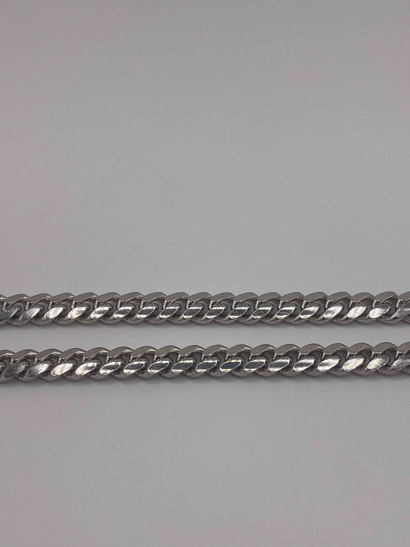 925 ITALIAN SOLID HEAVY STERLING SILVER CUBAN CHAIN 9MM