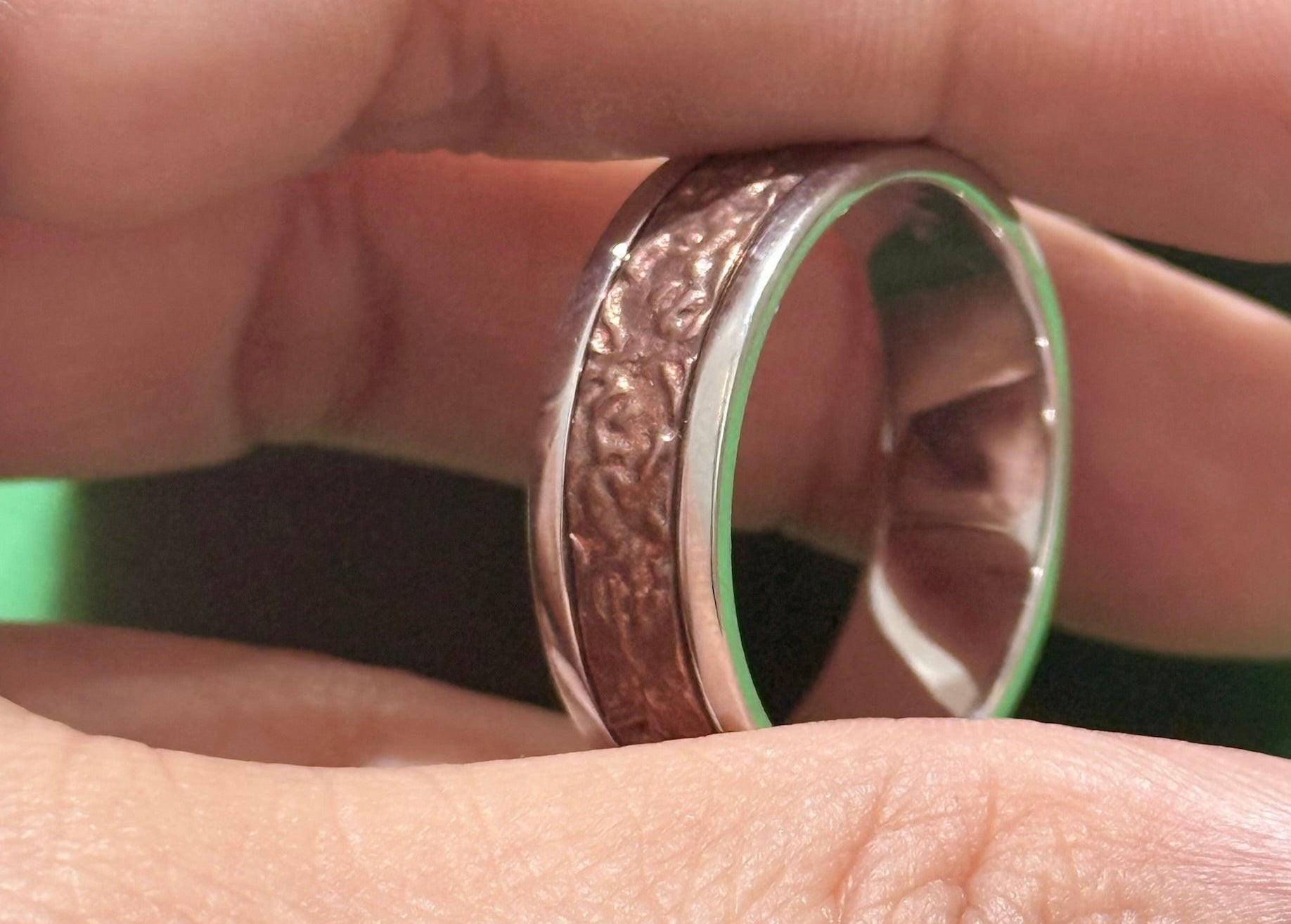 ATOCHA SILVER COPPER RING SIZE 11