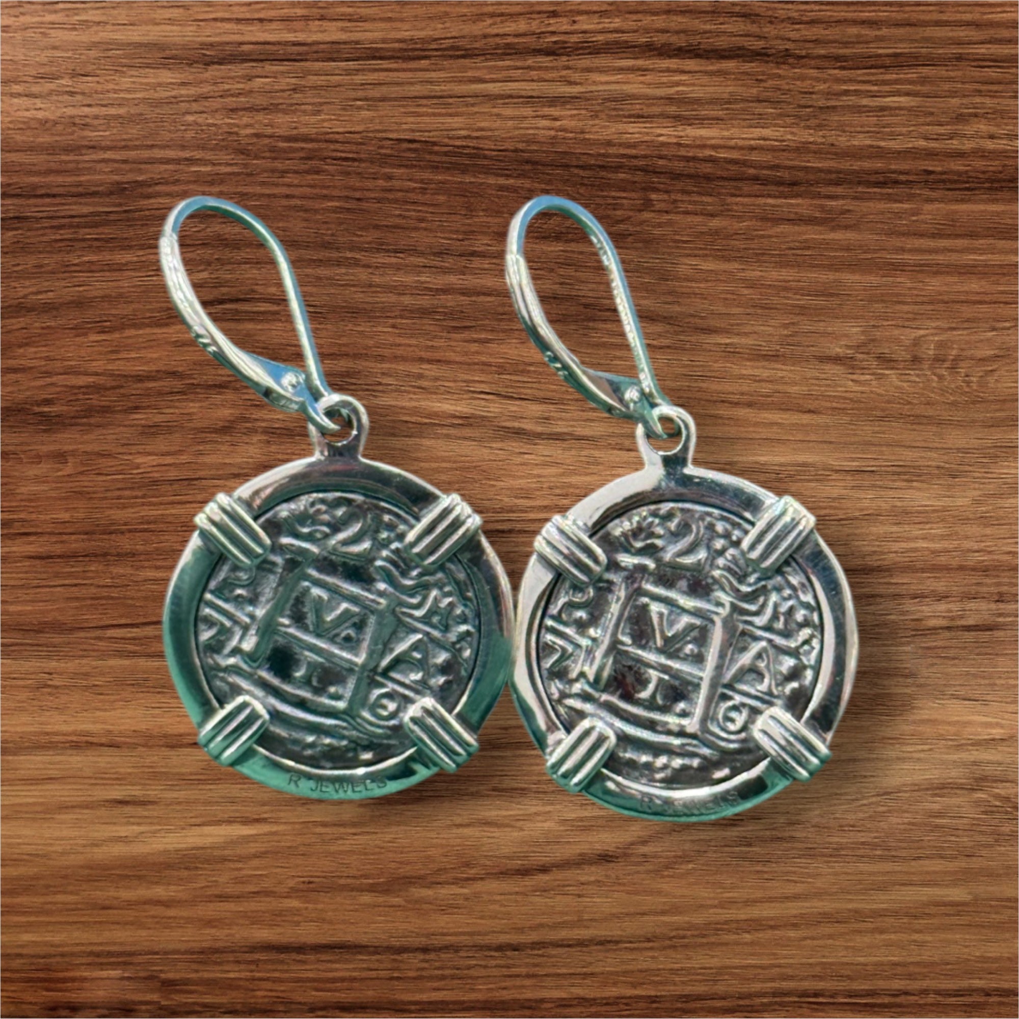ATOCHA SILVER MINI COIN EARRINGS DIME SIZE