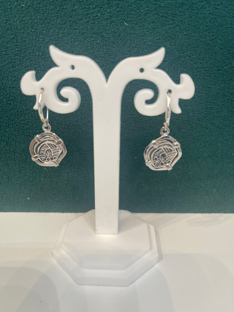 ATOCHA SILVER MINI COIN EARRINGS