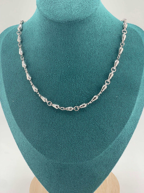 925 ITALIAN SOLID STERLING SILVER SWIVEL CHAIN 4MM 24” Long