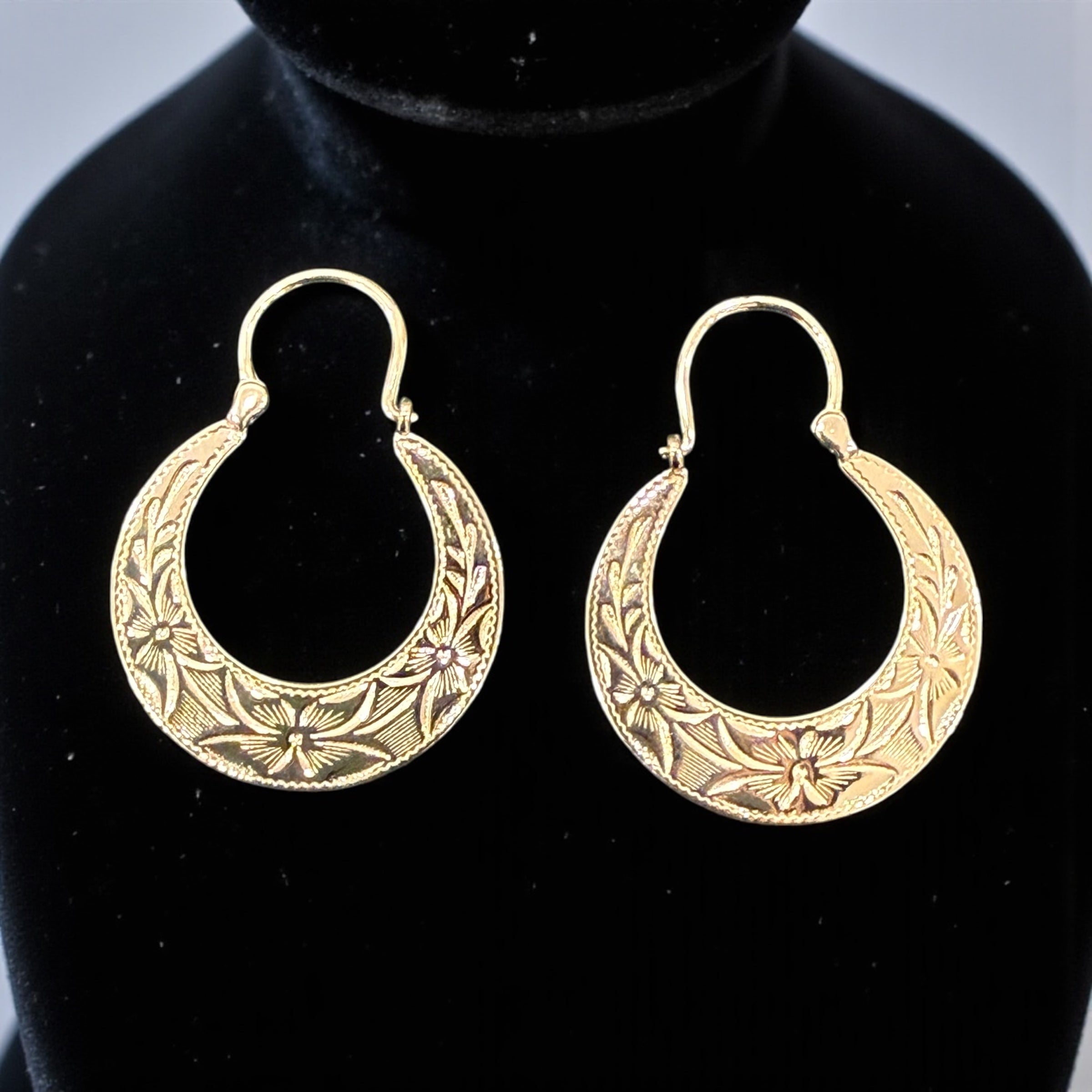 925 STERLING SILVER HANDMADE CUBAN HOOP EARRINGS