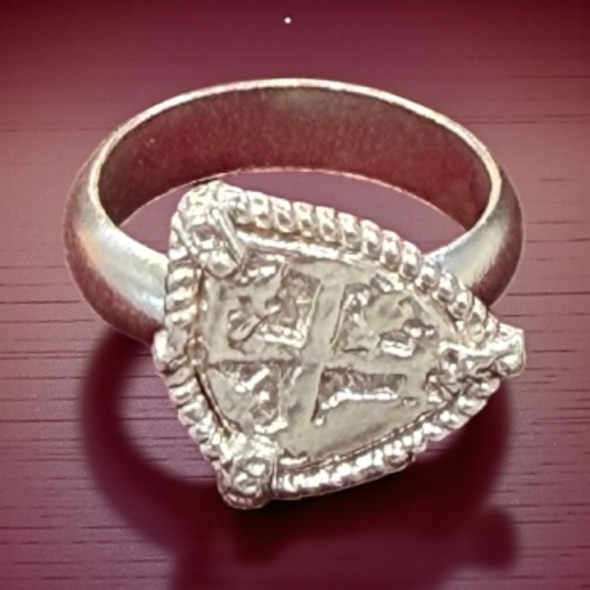 ATOCHA SILVER COIN RING