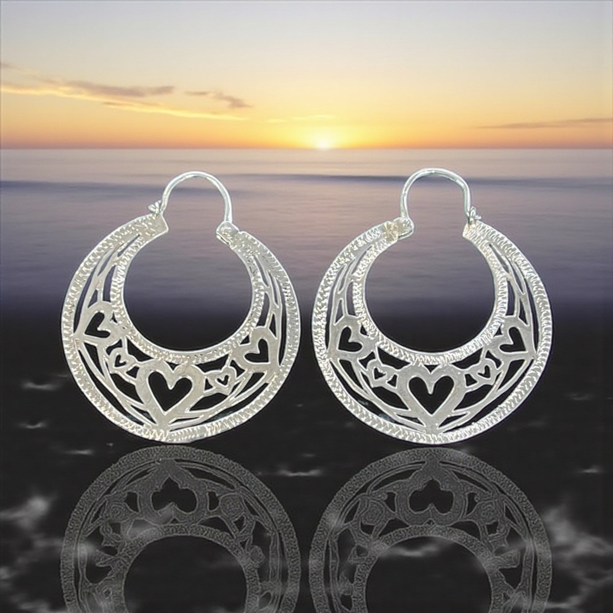 925 STERLING SILVER HANDMADE CUBAN HOOP EARRINGS