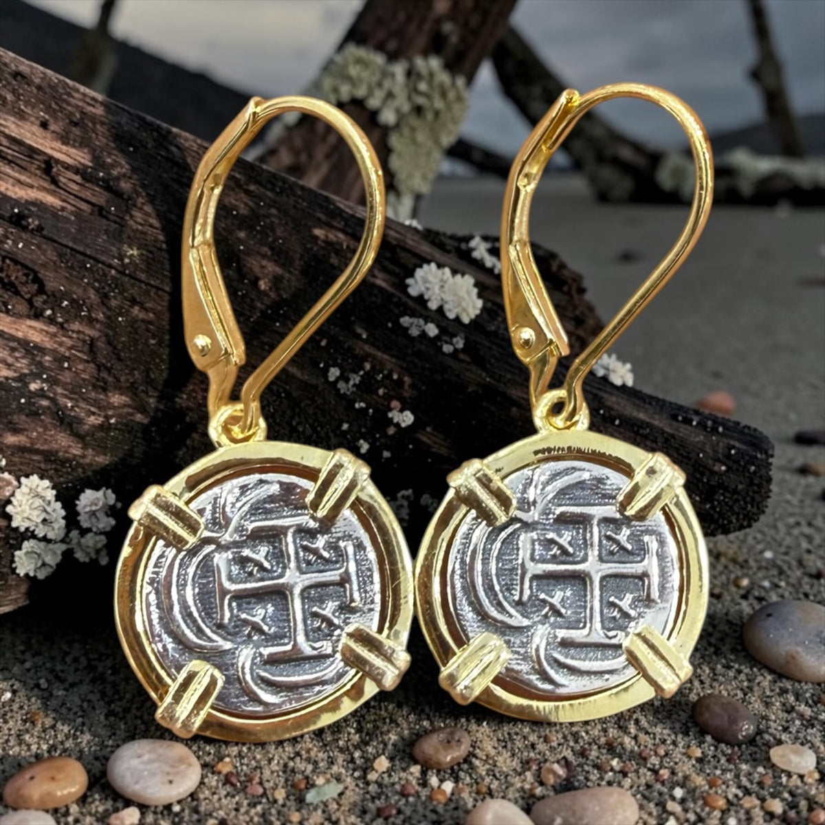 Gorgeous atocha mini coin earrings 13mm