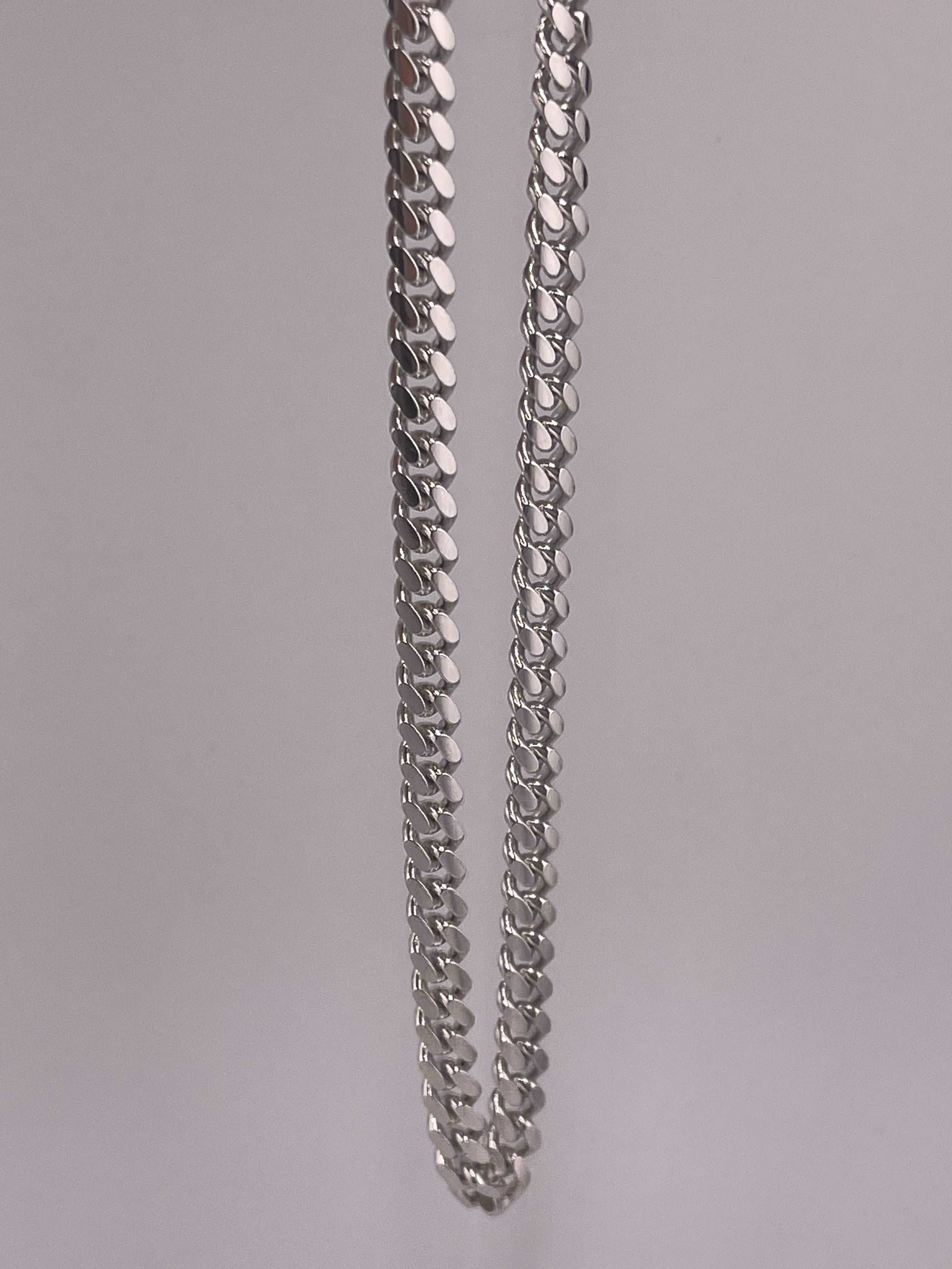 925 ITALIAN SOLID HEAVY STERLING SILVER CUBAN CHAIN 5MM