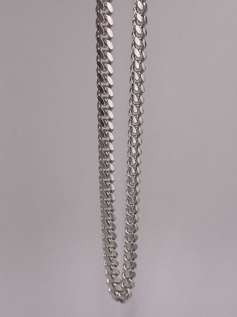 925 ITALIAN SOLID HEAVY STERLING SILVER CUBAN CHAIN 5MM