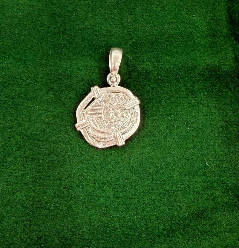 HANDMADE ATOCHA SILVER MINI COIN PENDANT