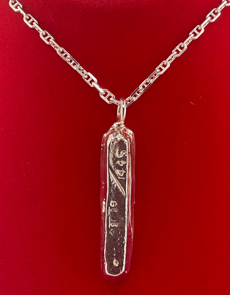 ATOCHA  SILVER BAR PENDANT