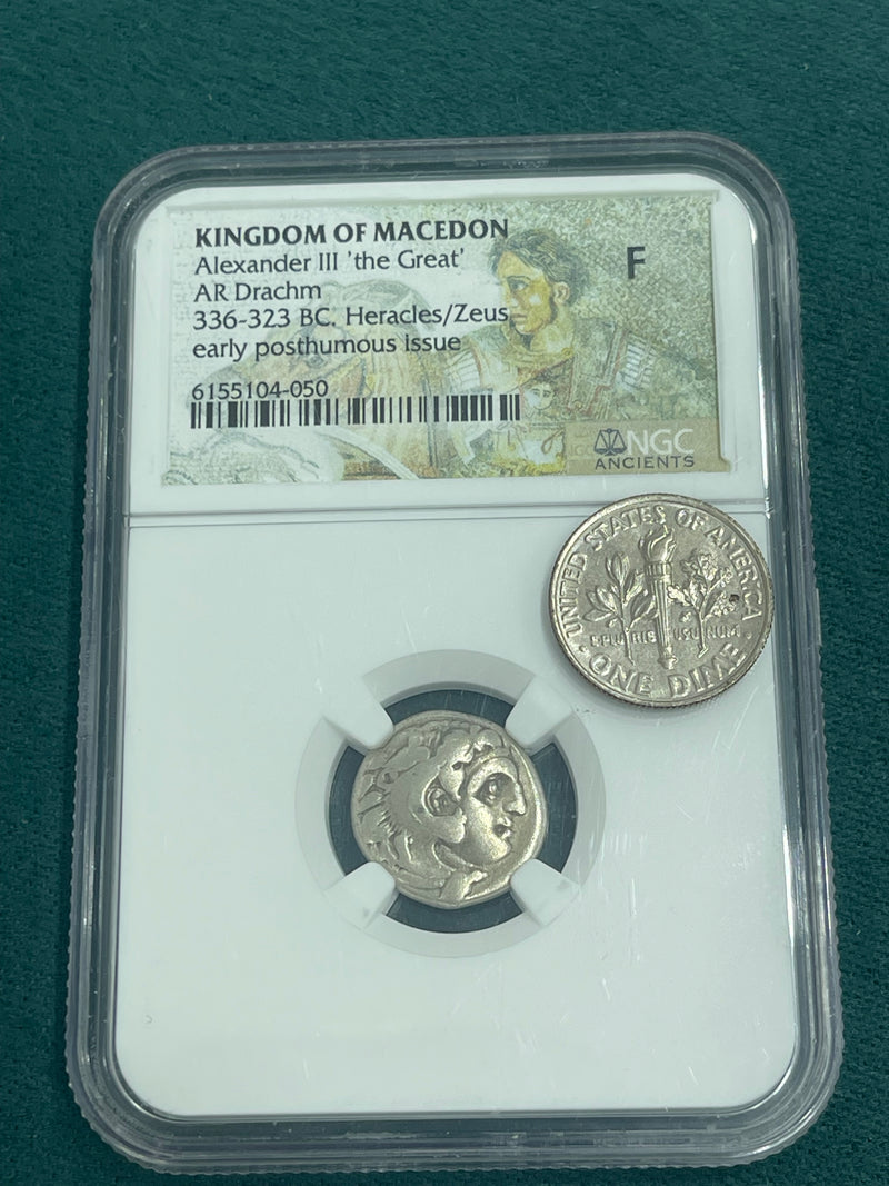 SEALED AND CERTIFIED KINGDOM OF MACEDON ALEXANDER III ‘the great’ COIN