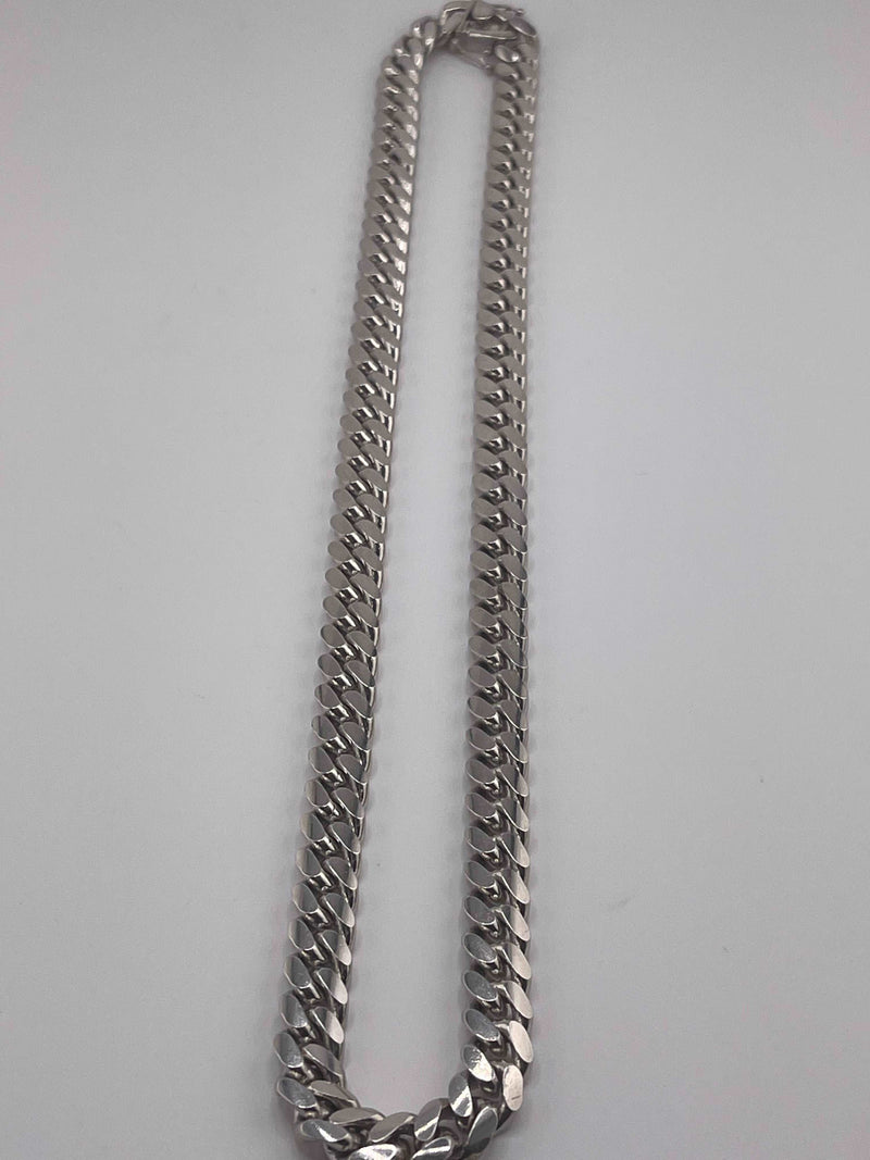 925 ITALIAN SOLID HEAVY STERLING SILVER CUBAN CHAIN 9MM