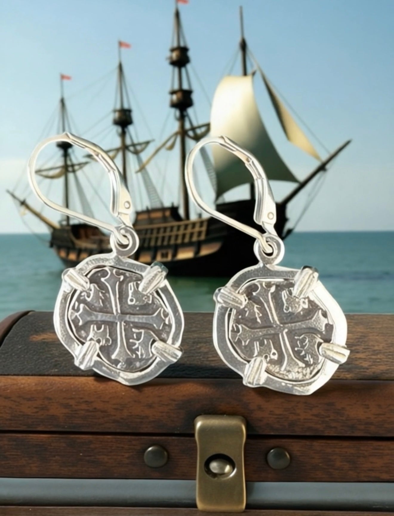 ATOCHA SILVER MINI COIN EARRINGS