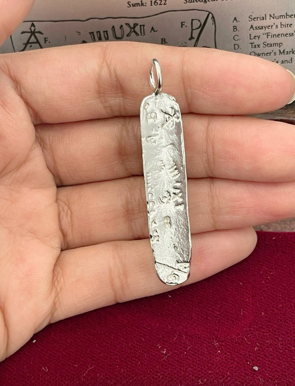 ATOCHA  SILVER BAR PENDANT