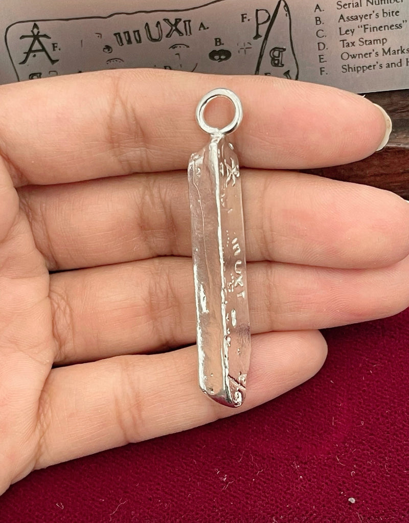 ATOCHA  SILVER BAR PENDANT