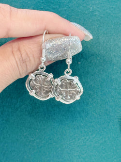 ATOCHA SILVER MINI COIN EARRINGS