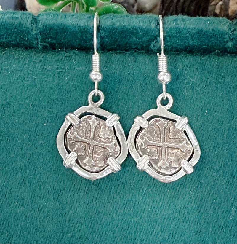 ATOCHA SILVER MINI COIN EARRINGS