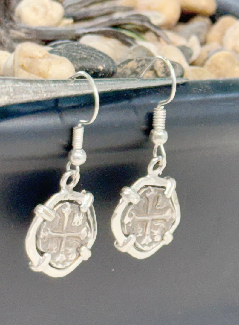 ATOCHA SILVER MINI COIN EARRINGS