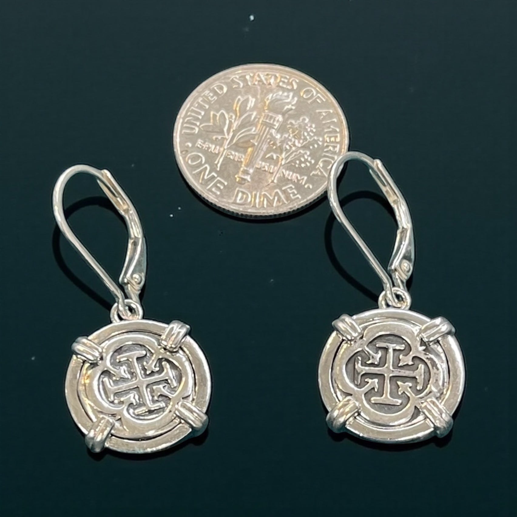 ATOCHA SILVER MINI COIN EARRINGS