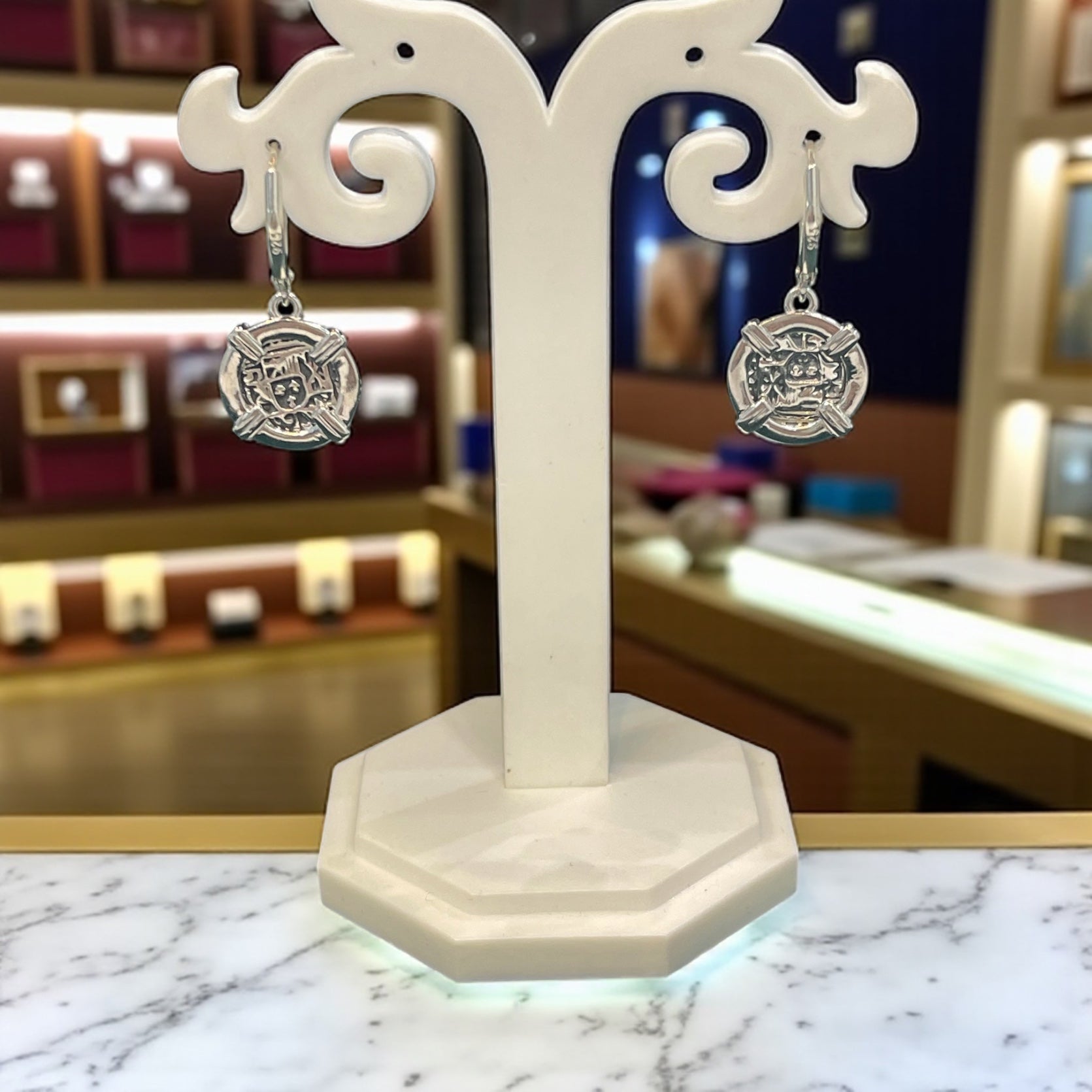ATOCHA SILVER MINI COIN EARRINGS
