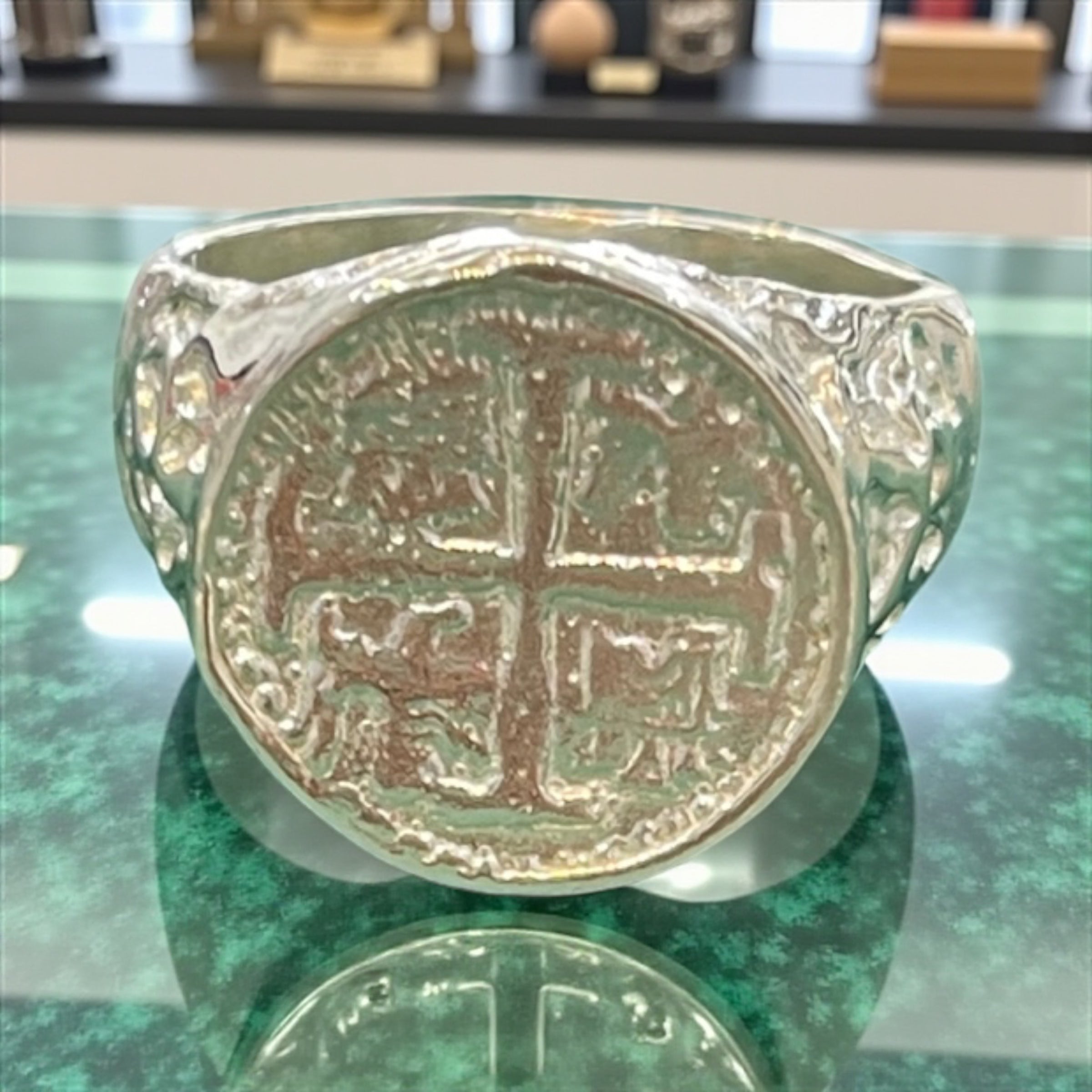 ATOCHA SILVER COIN RING