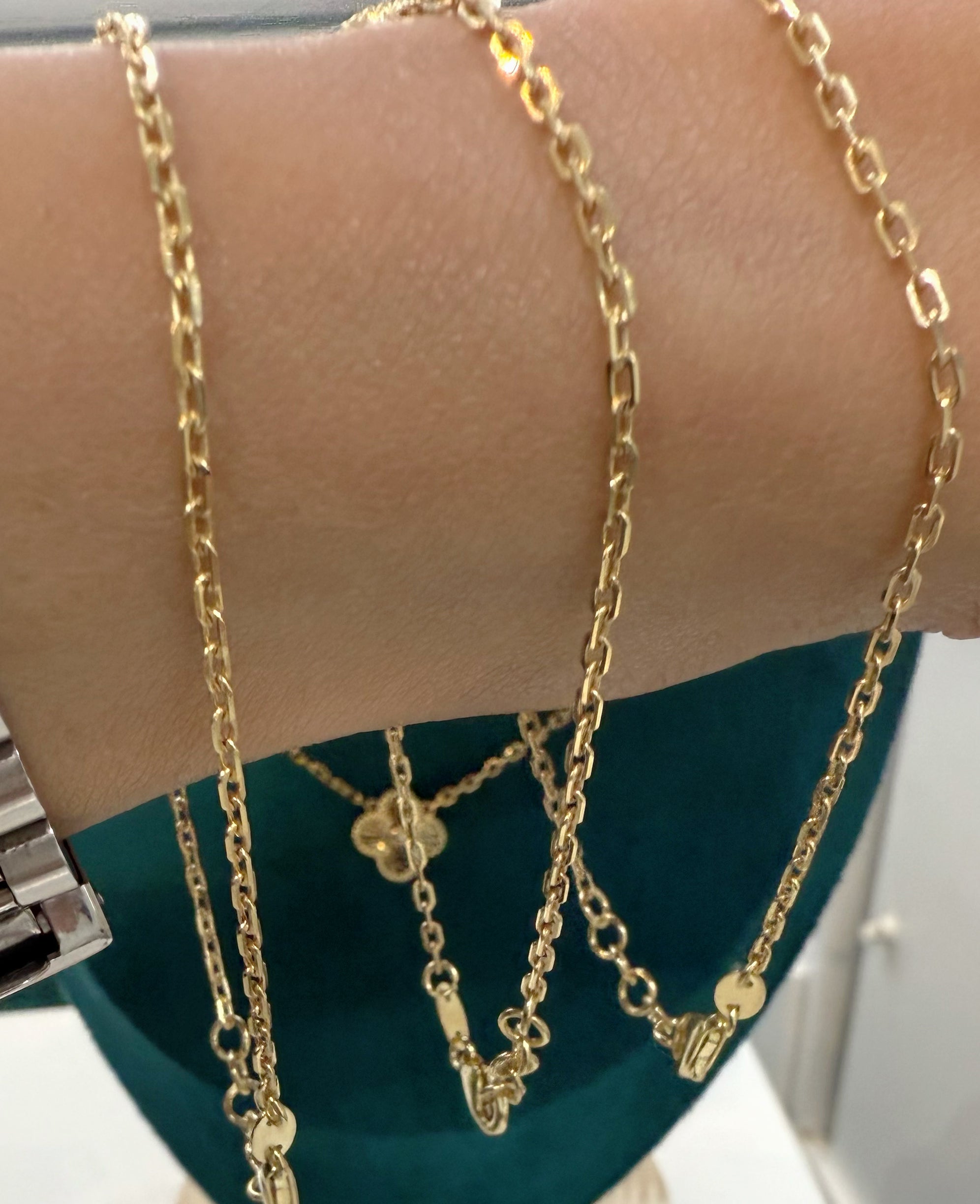 10k real gold gorgeous flower adjustable bracelet