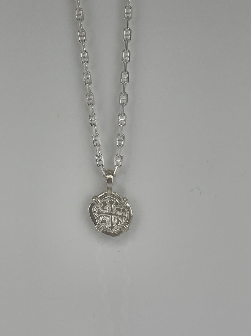 NUESTRA SENORA DE ATOCHA MINI SILVER COIN PENDANT