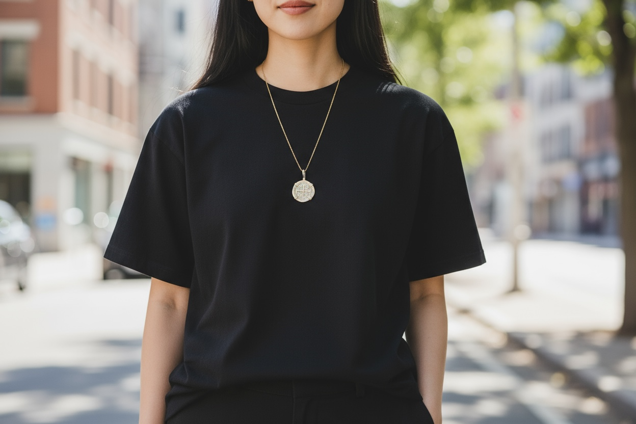 Atocha Shipwreck solid silver coin pendant 22mm