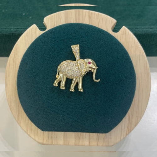 14K REAL GOLD ELEPHANT PENDANT.